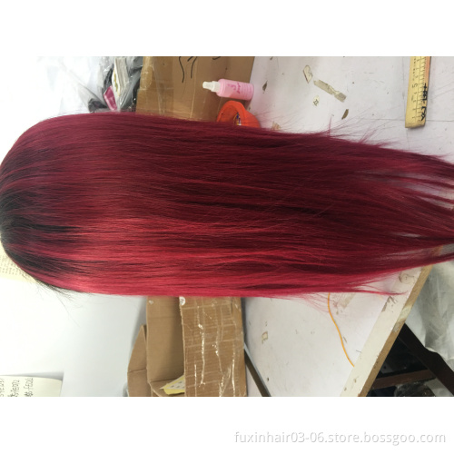 Cutical Aligned Virgin Hair Hd Wigs 180 Density Vendors For Dye Lace Wigs Human Color 40" Inch Lace Front Wig For Black Women